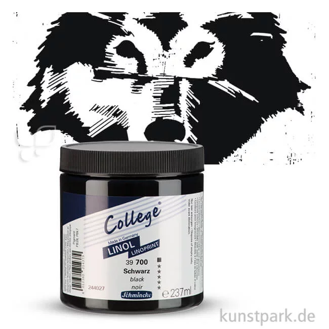 Artikelbild 1 des Artikels “Schmincke COLLEGE Linoldruck Einzelfarbe 237ml | Schwarz“