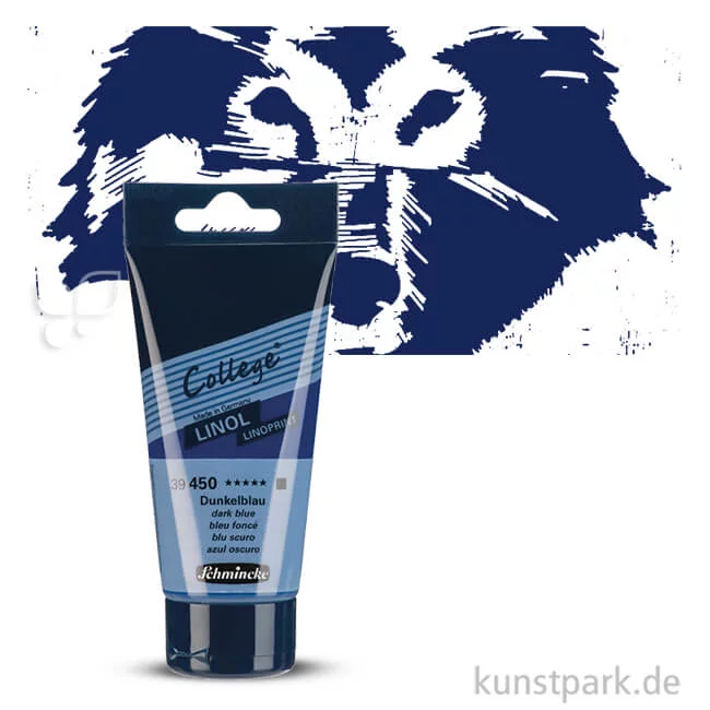 Artikelbild 1 des Artikels “Schmincke COLLEGE Linoldruck Einzelfarbe 75ml | Dunkelblau“