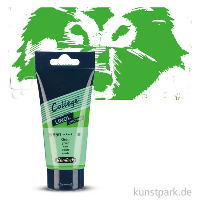Artikelbild 1 des Artikels “Schmincke COLLEGE Linoldruck Einzelfarbe 75ml | Grün“