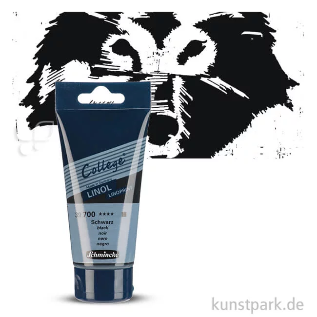 Artikelbild 1 des Artikels “Schmincke COLLEGE Linoldruck Einzelfarbe 75ml | Schwarz“