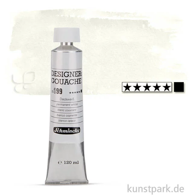 Artikelbild 1 des Artikels “Schmincke HKS Designer Gouache 120 ml Tube | 199 Deckweiß“