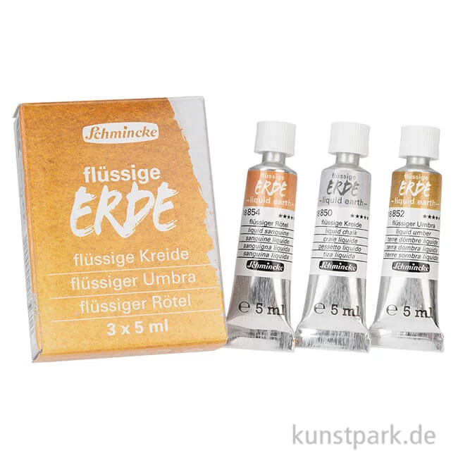 Artikelbild 1 des Artikels “Schmincke Flüssige Erde - Set, 3 x 5 ml “