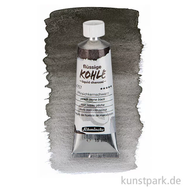 Artikelbild 1 des Artikels “Schmincke Flüssige Kohle Pfirsichkernschwarz 15 ml “