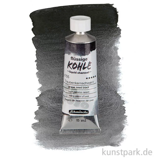 Artikelbild 1 des Artikels “Schmincke Flüssige Kohle Traubenkernschwarz 15 ml “