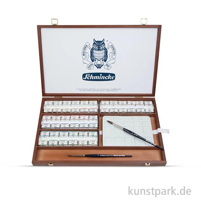 Artikelbild 1 des Artikels “Schmincke HORADAM Aquarell Holzkasten mit 48 ganzen Näpfchen “