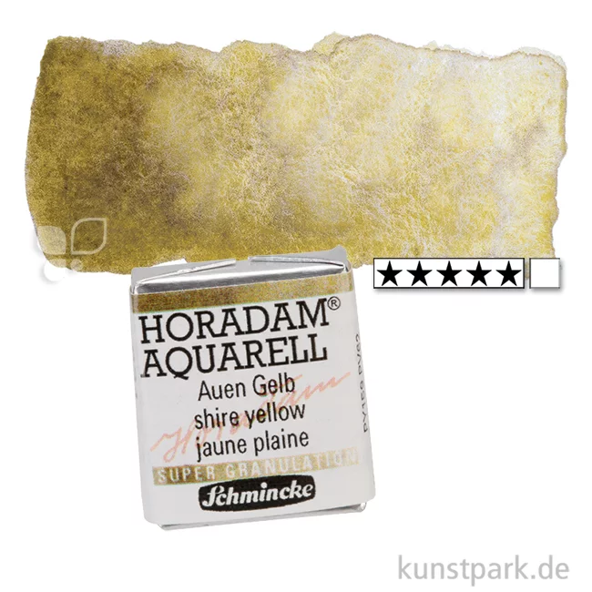 Artikelbild 1 des Artikels “Schmincke HORADAM Aquarell - Supergranulierend 1/2 Napf | Auen Gelb“