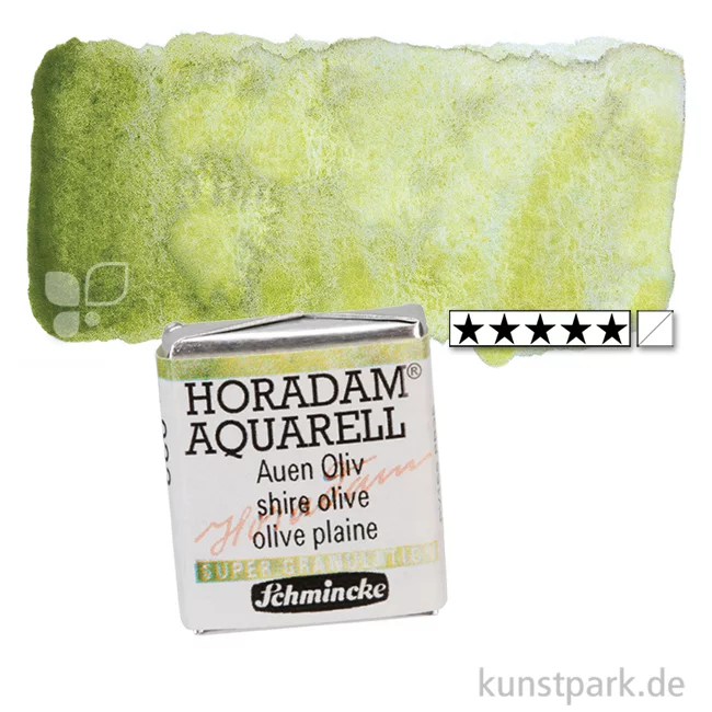Artikelbild 1 des Artikels “Schmincke HORADAM Aquarell - Supergranulierend 1/2 Napf | Auen Oliv“
