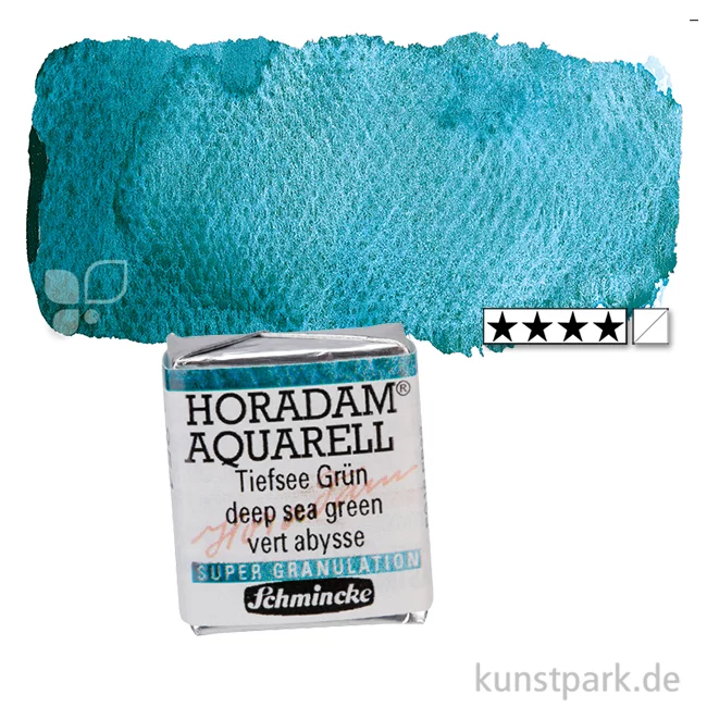 Artikelbild 1 des Artikels “Schmincke HORADAM Aquarell - Supergranulierend 1/2 Napf | Tiefsee Grün“