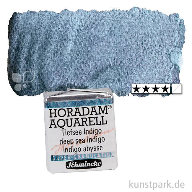 Artikelbild 1 des Artikels “Schmincke HORADAM Aquarell - Supergranulierend 1/2 Napf | Tiefsee Indigo“