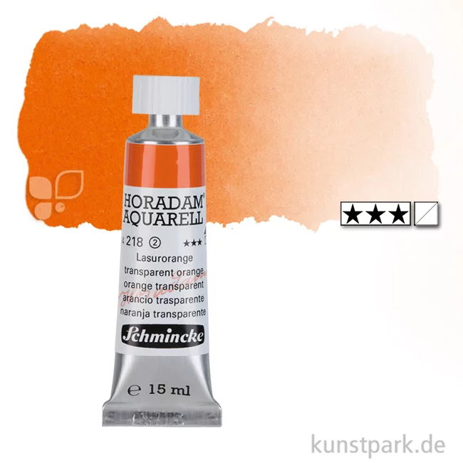 Artikelbild 1 des Artikels “Schmincke HORADAM Aquarellfarben Tube 15 ml | 218 Lasurorange“