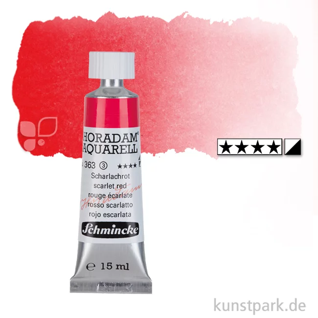 Artikelbild 1 des Artikels “Schmincke HORADAM Aquarellfarben Tube 15 ml | 363 Scharlachrot“