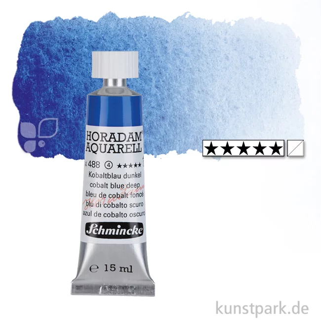 Artikelbild 1 des Artikels “Schmincke HORADAM Aquarellfarben Tube 15 ml | 488 Kobaltblau dunkel“