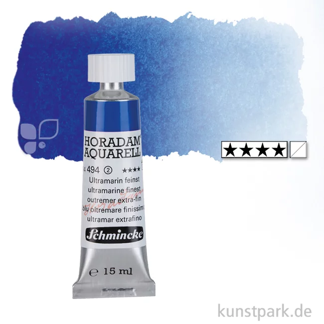 Artikelbild 1 des Artikels “Schmincke HORADAM Aquarellfarben Tube 15 ml | 494 Ultramarin feinst“