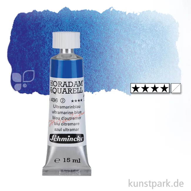 Artikelbild 1 des Artikels “Schmincke HORADAM Aquarellfarben Tube 15 ml | 496 Ultramarinblau“