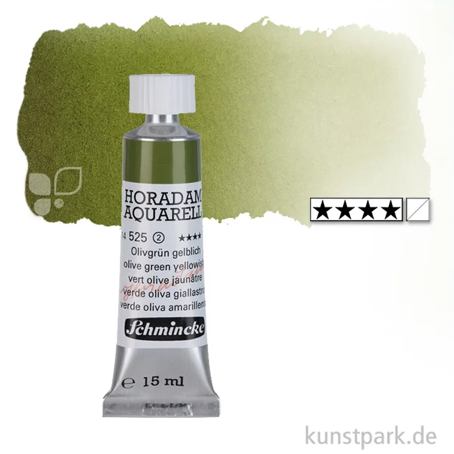 Artikelbild 1 des Artikels “Schmincke HORADAM Aquarellfarben Tube 15 ml | 525 Olivgrün gelblich“