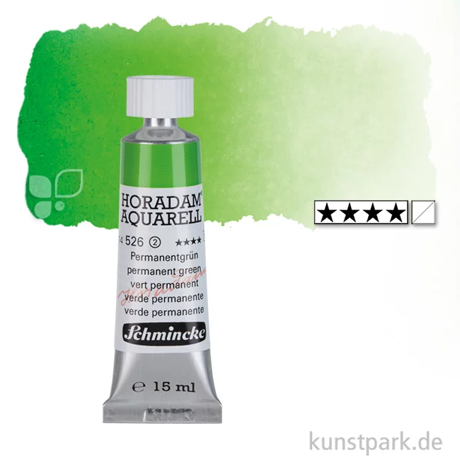 Artikelbild 1 des Artikels “Schmincke HORADAM Aquarellfarben Tube 15 ml | 526 Permanentgrün“