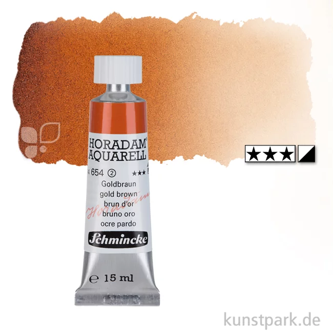 Artikelbild 1 des Artikels “Schmincke HORADAM Aquarellfarben Tube 15 ml | 654 Goldbraun“