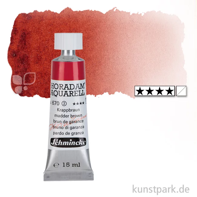 Artikelbild 1 des Artikels “Schmincke HORADAM Aquarellfarben Tube 15 ml | 670 Krappbraun“