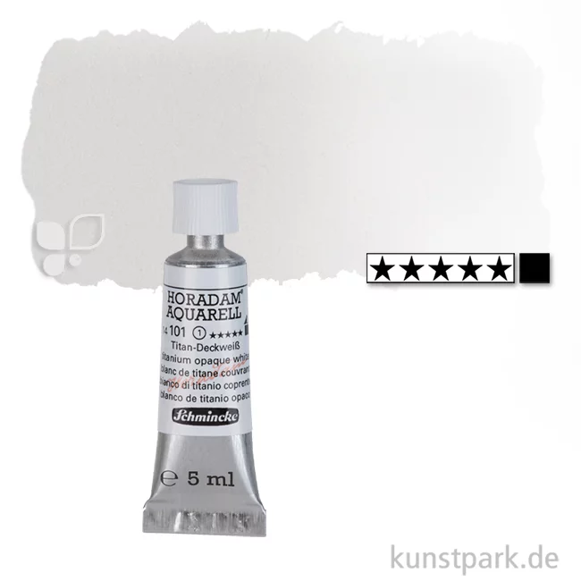 Artikelbild 1 des Artikels “Schmincke HORADAM Aquarellfarben Tube 5 ml | 101 Titan-Deckweiß“
