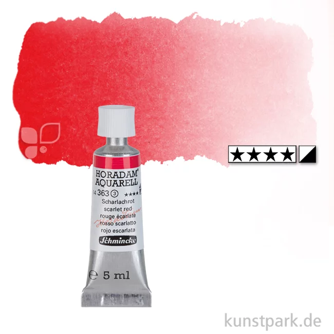Artikelbild 1 des Artikels “Schmincke HORADAM Aquarellfarben Tube 5 ml | 363 Scharlachrot“