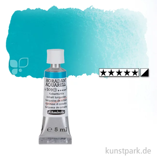 Artikelbild 1 des Artikels “Schmincke HORADAM Aquarellfarben Tube 5 ml | 509 Kobalttürkis“