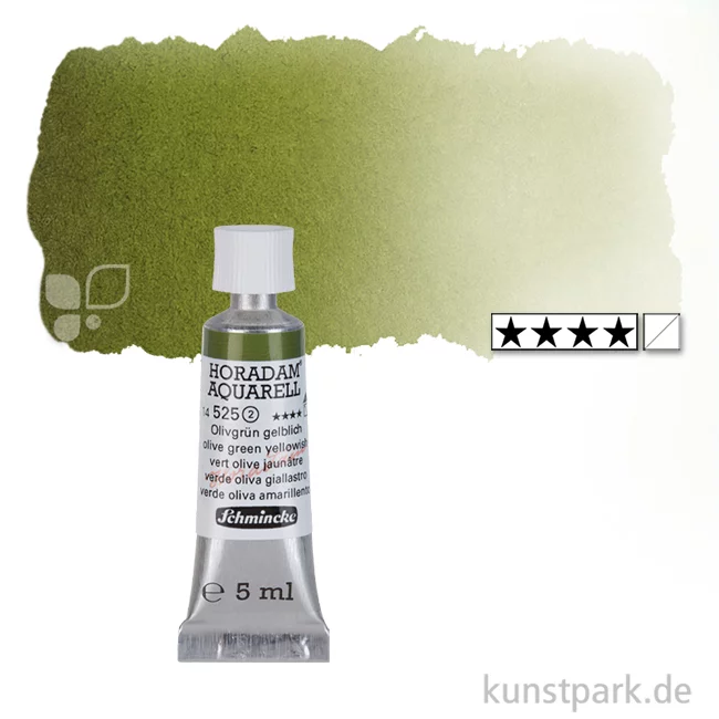 Artikelbild 1 des Artikels “Schmincke HORADAM Aquarellfarben Tube 5 ml | 525 Olivgrün gelblich“