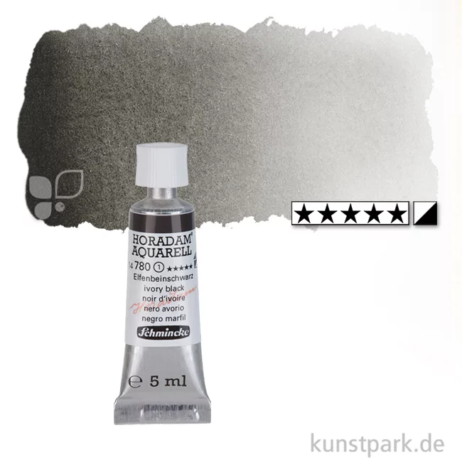 Artikelbild 1 des Artikels “Schmincke HORADAM Aquarellfarben Tube 5 ml | 780 Elfenbeinschwarz“