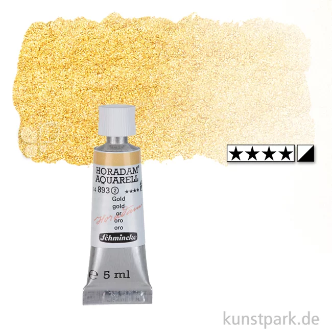 Artikelbild 1 des Artikels “Schmincke HORADAM Aquarellfarben Tube 5 ml | 893 Gold“