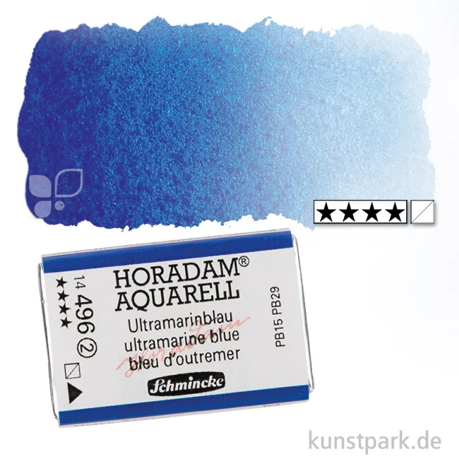 Artikelbild 1 des Artikels “Schmincke HORADAM Aquarellfarben 1/1 Napf | 496 Ultramarinblau“
