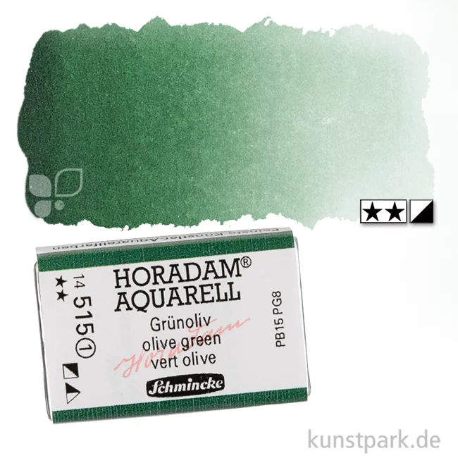 Artikelbild 1 des Artikels “Schmincke HORADAM Aquarellfarben 1/1 Napf | 515 Grünoliv“