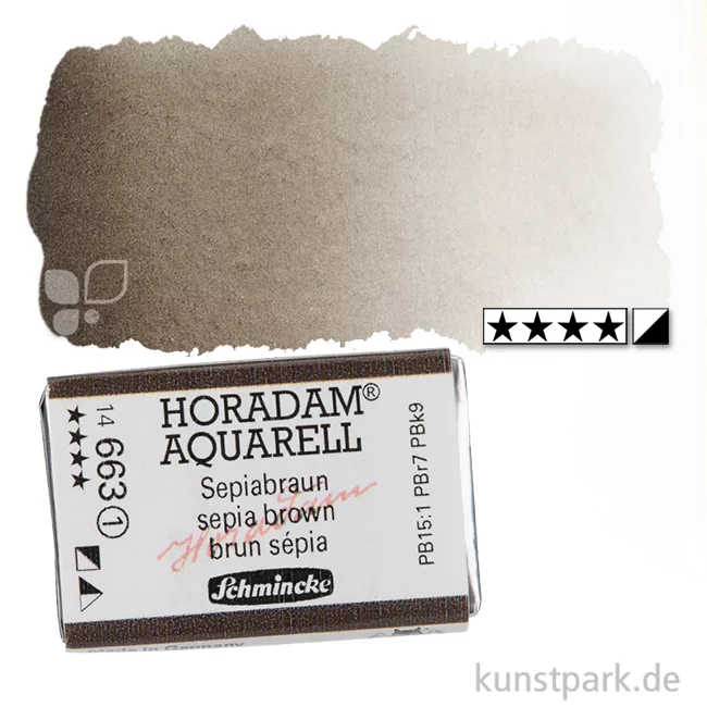 Artikelbild 1 des Artikels “Schmincke HORADAM Aquarellfarben 1/1 Napf | 663 Sepiabraun“