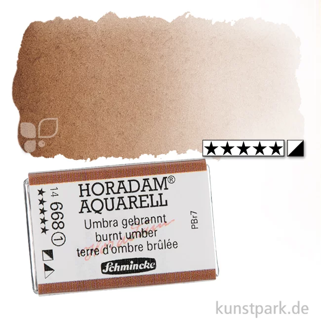 Artikelbild 1 des Artikels “Schmincke HORADAM Aquarellfarben 1/1 Napf | 668 Umbra gebrannt“