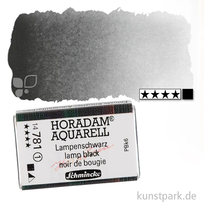 Artikelbild 1 des Artikels “Schmincke HORADAM Aquarellfarben 1/1 Napf | 781 Lampenschwarz“
