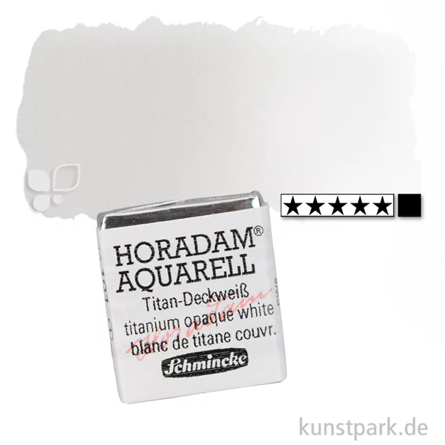 Artikelbild 1 des Artikels “Schmincke HORADAM Aquarellfarben 1/2 Napf | 101 Titan Deckweiß“
