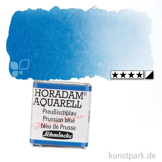 Artikelbild 1 des Artikels “Schmincke HORADAM Aquarellfarben 1/2 Napf | 492 Preußischblau“