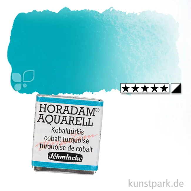 Artikelbild 1 des Artikels “Schmincke HORADAM Aquarellfarben 1/2 Napf | 509 Kobalttürkis“