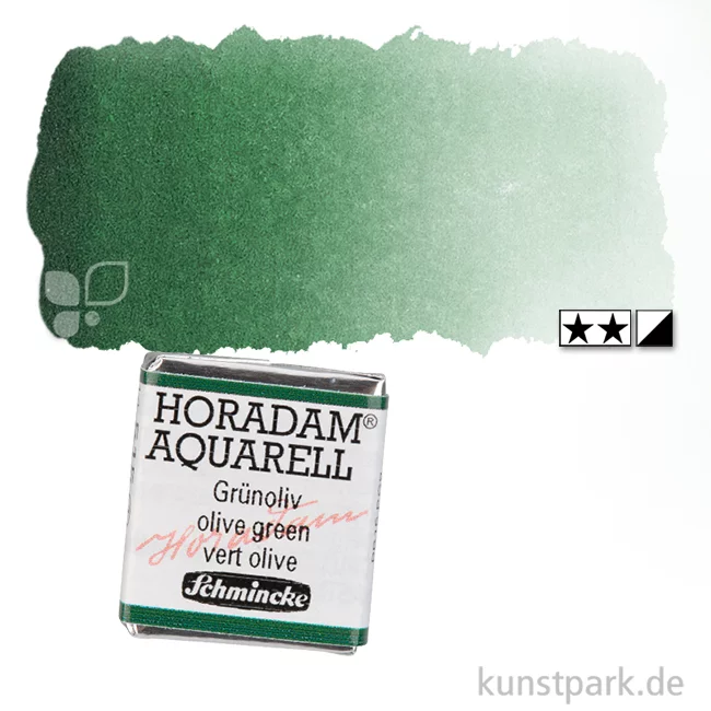 Artikelbild 1 des Artikels “Schmincke HORADAM Aquarellfarben 1/2 Napf | 515 Grünoliv“