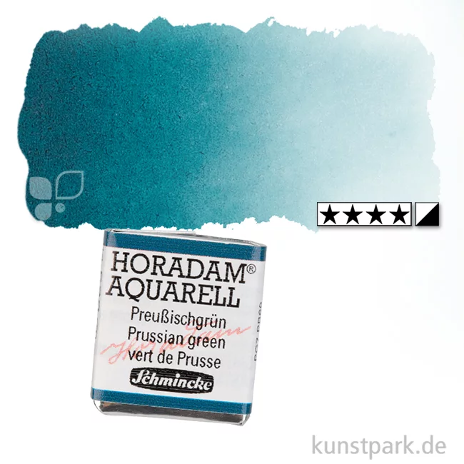 Artikelbild 1 des Artikels “Schmincke HORADAM Aquarellfarben 1/2 Napf | 528 Preußischgrün“
