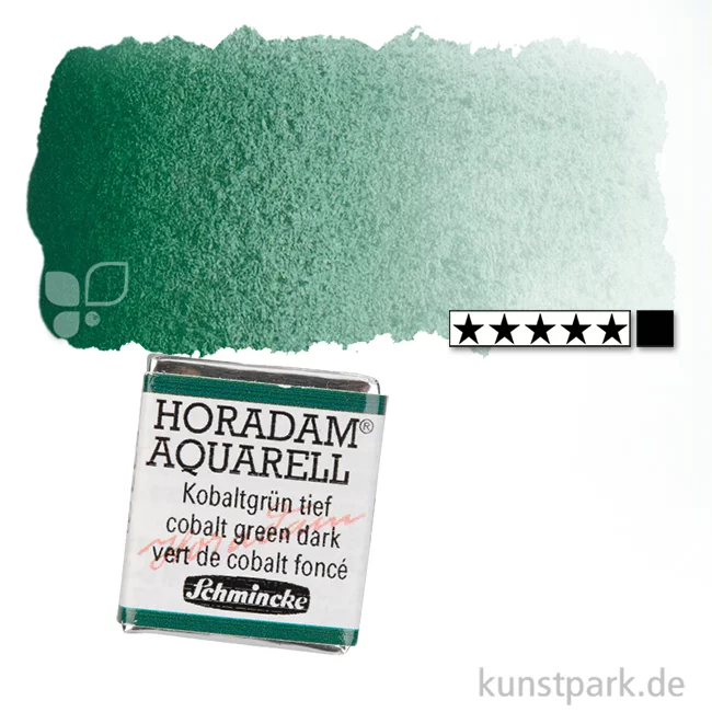 Artikelbild 1 des Artikels “Schmincke HORADAM Aquarellfarben 1/2 Napf | 533 Kobaltgrün tief“