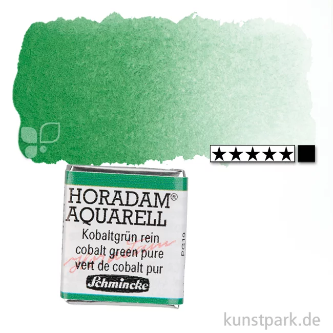 Artikelbild 1 des Artikels “Schmincke HORADAM Aquarellfarben 1/2 Napf | 535 Kobaltgrün rein“