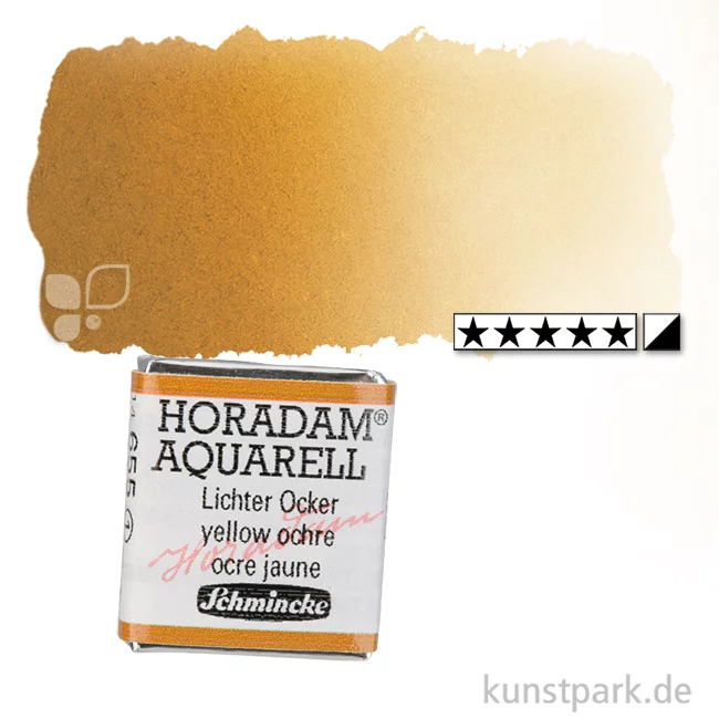 Artikelbild 1 des Artikels “Schmincke HORADAM Aquarellfarben 1/2 Napf | 655 Lichter Ocker“