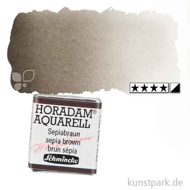 Artikelbild 1 des Artikels “Schmincke HORADAM Aquarellfarben 1/2 Napf | 663 Sepiabraun“