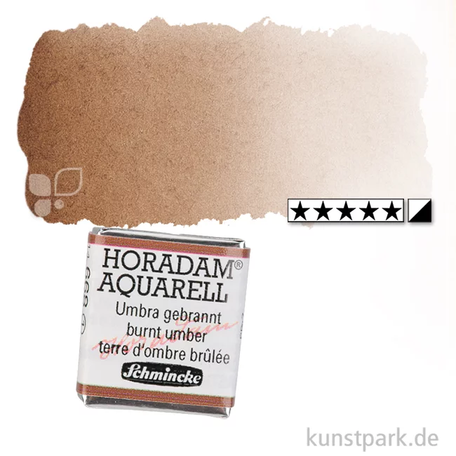 Artikelbild 1 des Artikels “Schmincke HORADAM Aquarellfarben 1/2 Napf | 668 Umbra gebrannt“