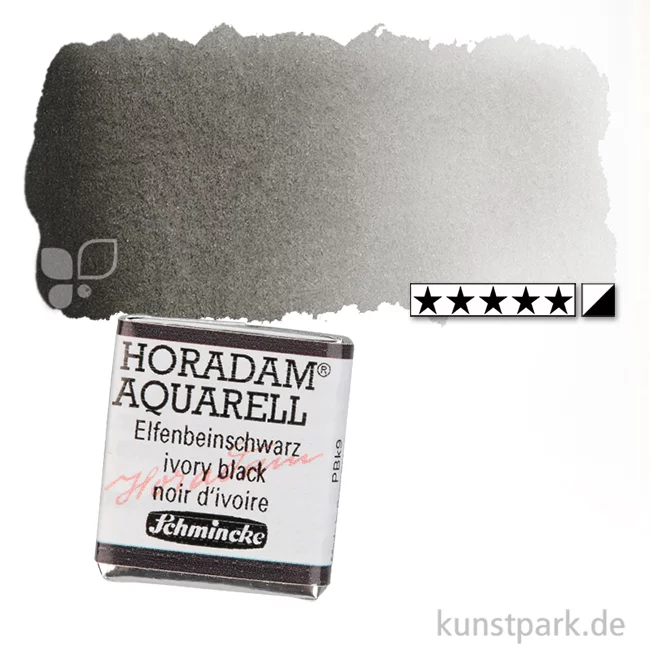 Artikelbild 1 des Artikels “Schmincke HORADAM Aquarellfarben 1/2 Napf | 780 Elfenbeinschwarz“