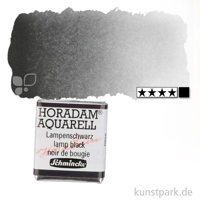 Artikelbild 1 des Artikels “Schmincke HORADAM Aquarellfarben 1/2 Napf | 781 Lampenschwarz“