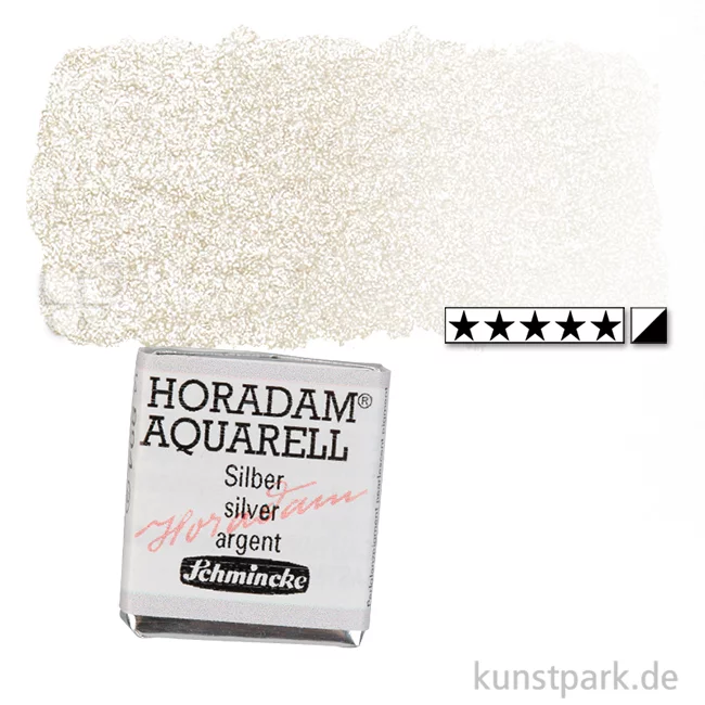 Artikelbild 1 des Artikels “Schmincke HORADAM Aquarellfarben 1/2 Napf | 894 Silber“