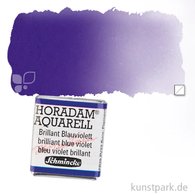 Artikelbild 1 des Artikels “Schmincke HORADAM Aquarellfarben 1/2 Napf | 910 Brillant Blauviolett“