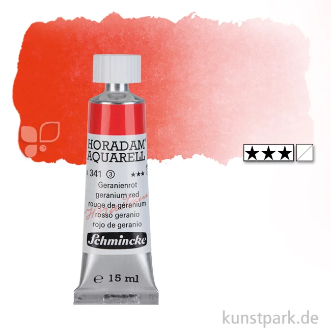 Artikelbild 1 des Artikels “Schmincke HORADAM Aquarellfarben Tube 15 ml | 341 Geranienrot“