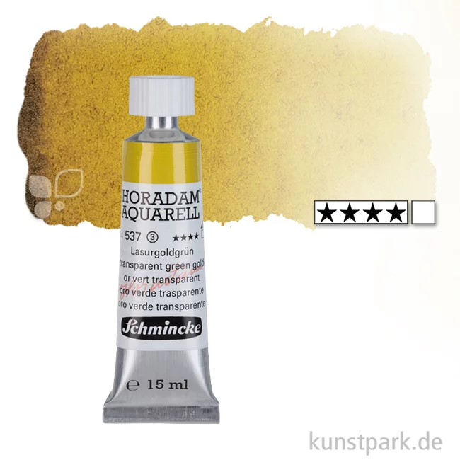 Artikelbild 1 des Artikels “Schmincke HORADAM Aquarellfarben Tube 15 ml | 537 Lasurgoldgrün“