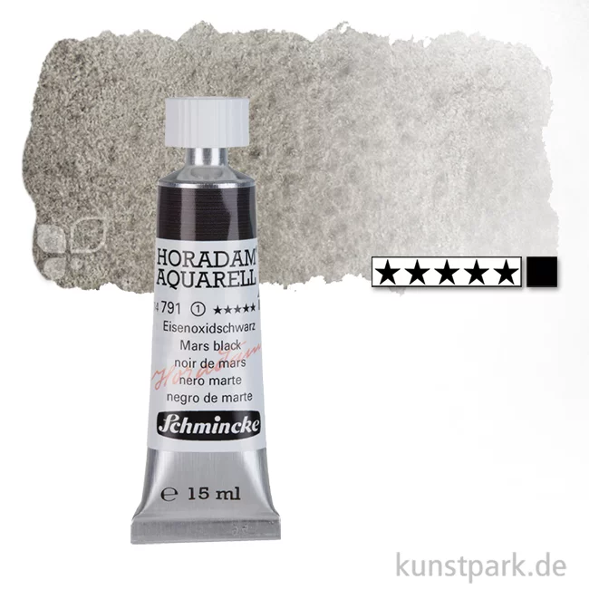 Artikelbild 1 des Artikels “Schmincke HORADAM Aquarellfarben Tube 15 ml | 791 Eisenoxidschwarz“